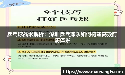 乒乓球战术解析：深圳乒乓球队如何构建高效盯防体系